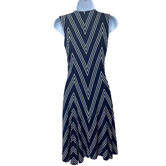 Sz XS Max Studio Blue White Sleeveless Dress - Picture 5 of 6